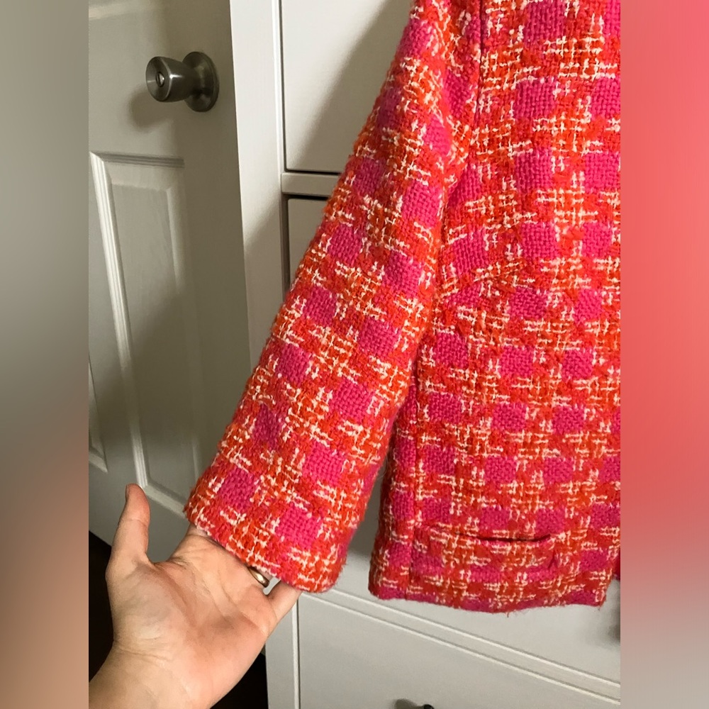 Boden Pink and Orange Woman’s Blazer - Picture 4 of 8